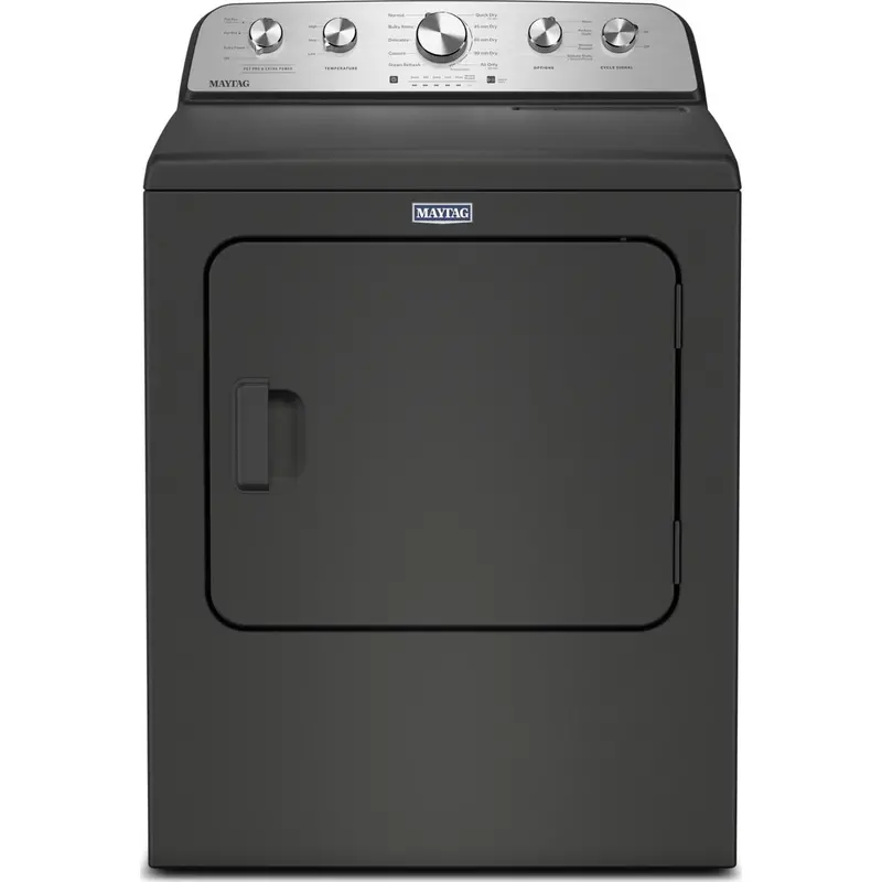 Maytag 7.0 Cu. Ft. Gas Dryer With Pet Pro Option – Volcano Black (Mgd5605Ru) 1