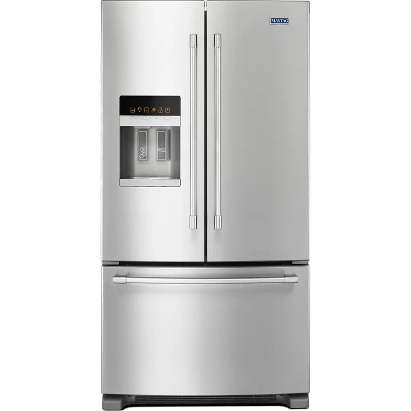 Maytag French Door Refrigerator – 36-Inch Wide, 25 Cu. Ft. With Powercold & Fingerprint-Resistant Stainless Steel (Mfi2570Fez) 1