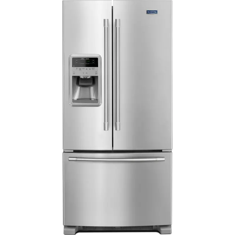 Maytag Stainless Steel French Door Refrigerator – 22 Cu. Ft. Capacity (Mfi2269Frz) 1