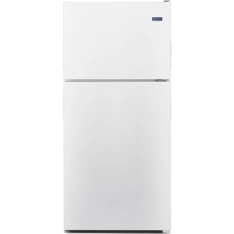 Maytag Top-Freezer Refrigerator – 30" Wide, 18 Cu. Ft., Powercold Rapid Cooling, White Ice Finish 1
