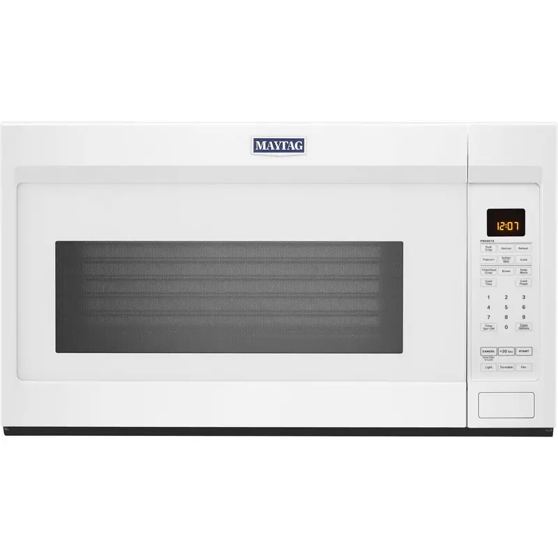 Maytag White Over-The-Range Microwave – 1.9 Cu. Ft. With Dual Crisp Capability (Ymmv4207Jw) 1