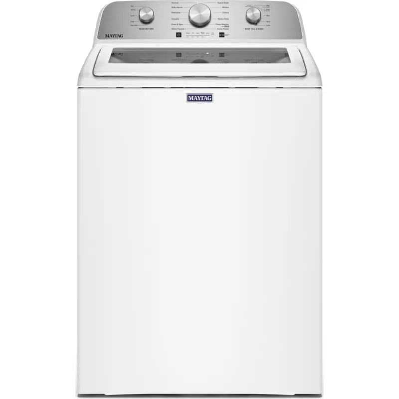 Maytag White Top-Load Washer – High-Efficiency, 4.5 Cu. Ft. Capacity (Mtw5205Tw) 1