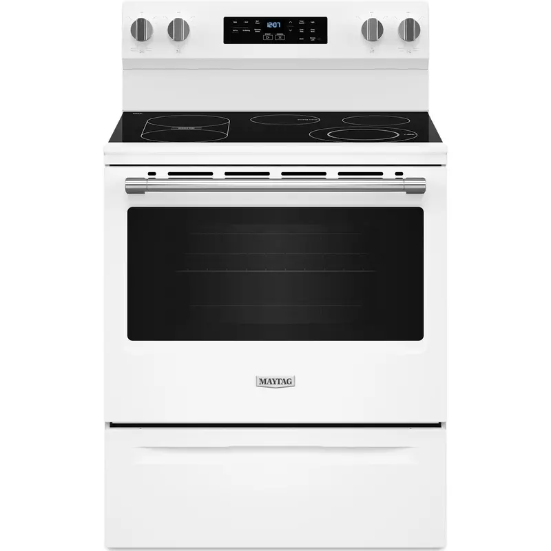 Maytag Ymfes6030Rw 30-Inch Electric Range – Convection Oven With No-Preheat Air Fry & Air Bake (White) 1