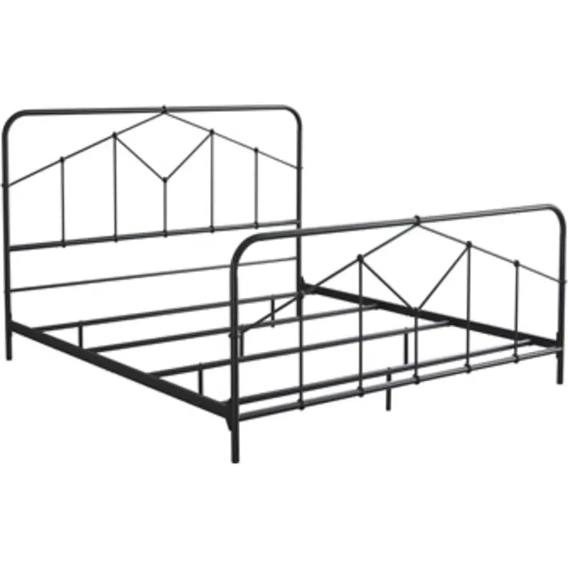 Nashburg King-Size Metal Bed Frame 1