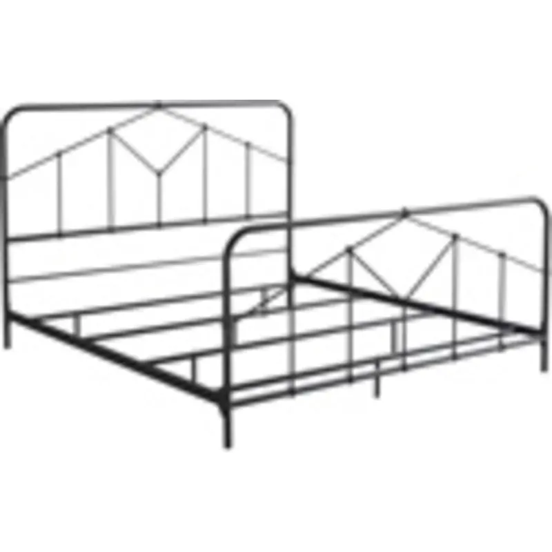 Nashburg King-Size Metal Bed Frame 2
