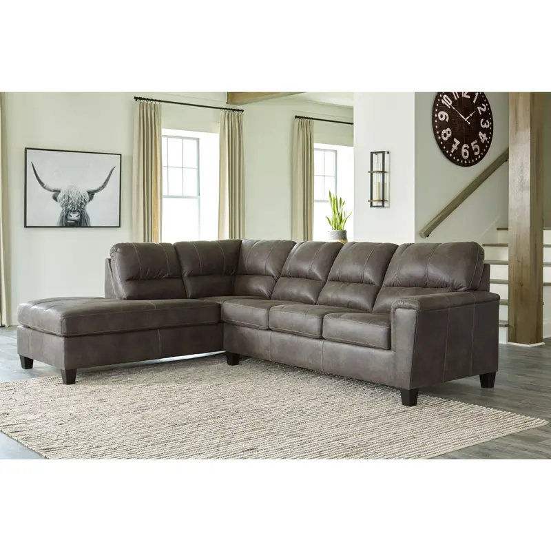 Navi Sleeper Sectional Sofa With Chaise – 2-Piece Convertible Design 2