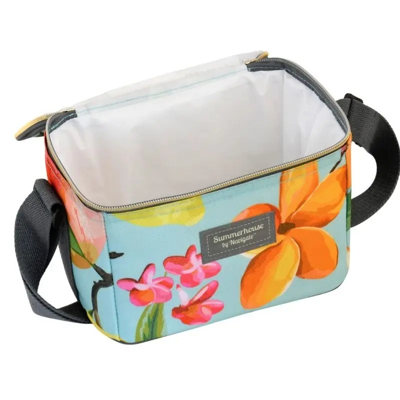 Navigate Waikiki Floral-And-Aqua Insulated Personal Cooler Bag 1