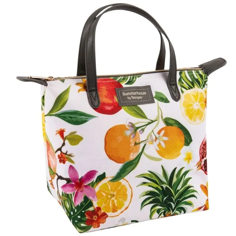 Navigate Waikiki Fruit-And-White Lunch Tote 1