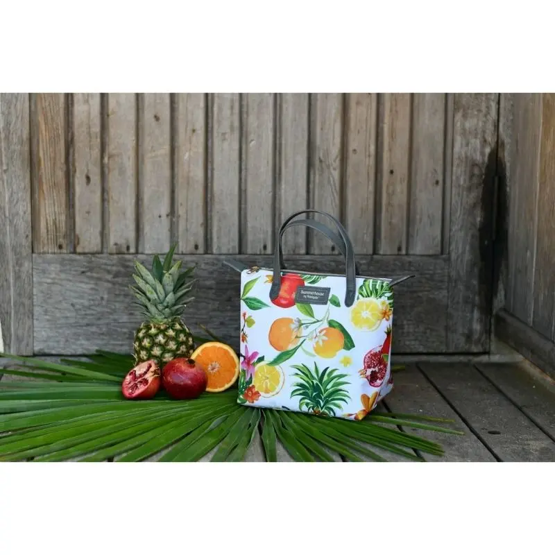 Navigate Waikiki Fruit-And-White Lunch Tote 2