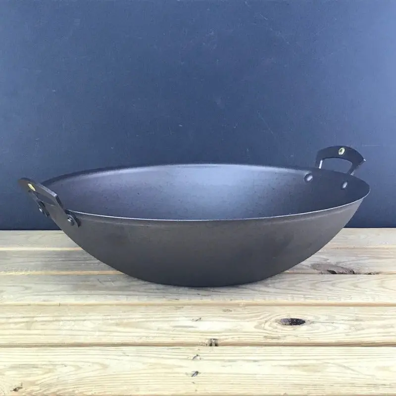 Netherton Prospector 13-Inch Carbon Steel Wok 2