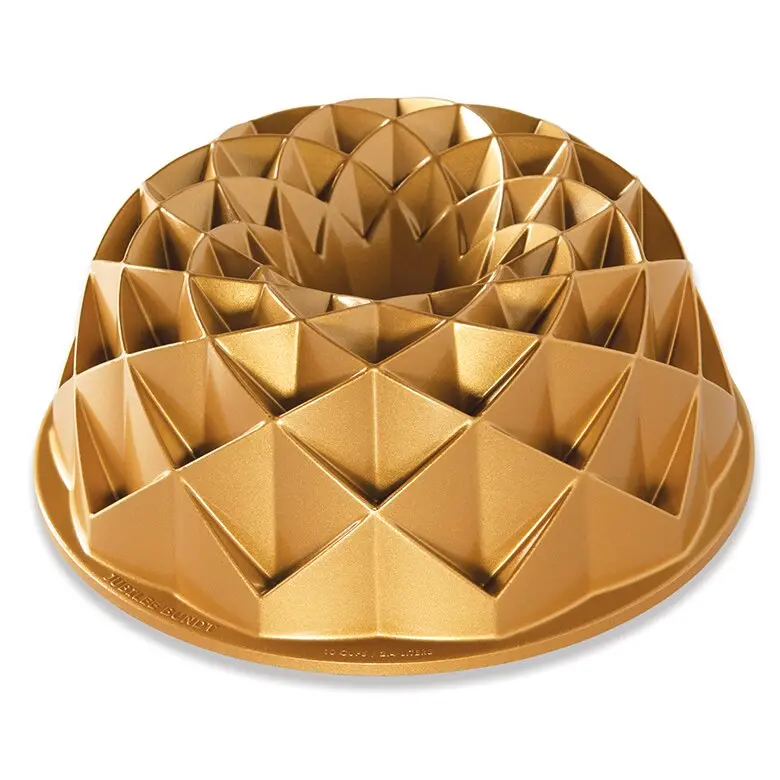Nordic Ware Gold Jubilee Bundt Pan – Elegant 10-Cup Cake Mold 1