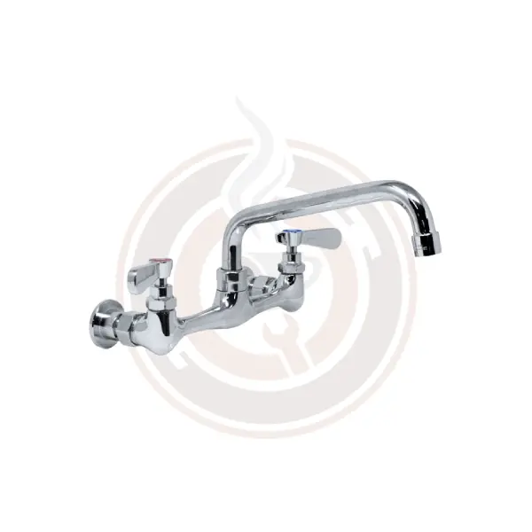 Omcan 10-Inch Splash-Mount Faucet For Compact One- Or Two-Tub Sinks & Space-Saving Three-Tub Configurations – Model 39256 1