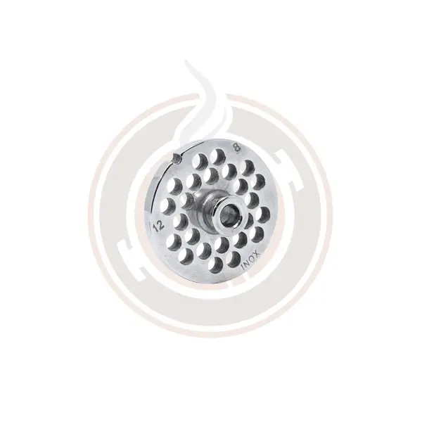 Omcan #12 Hubbed Stainless Steel Grater Plate – 8Mm (5/16") Round Notch – Pack Of 4 1