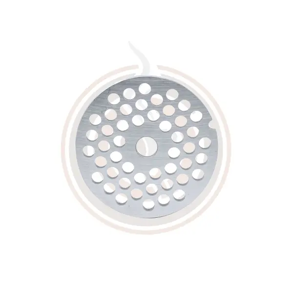 Omcan #12 Hubless Stainless Steel Grater Plate – 6Mm (1/4") Round Notch – Pack Of 4 1