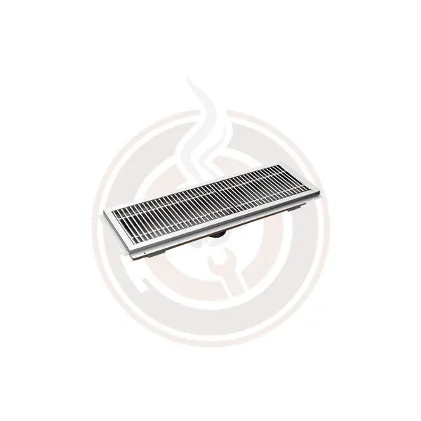 Omcan 12" × 60" Stainless Steel Floor Trough With Grated Cover – Model 44610 1