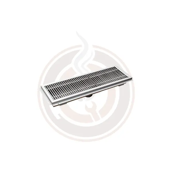 Omcan 12" × 72" Stainless Steel Floor Trough With Grated Cover – Model 44611 1