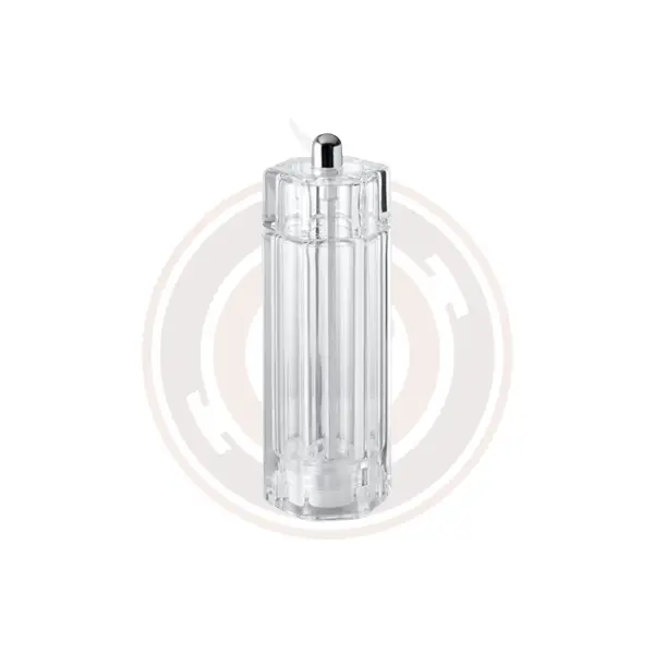Omcan 15 Cm Acrylic Diamond-Shape Salt Mill – Modern Resin Salt Grinder (4 Per Case) – 43704 1