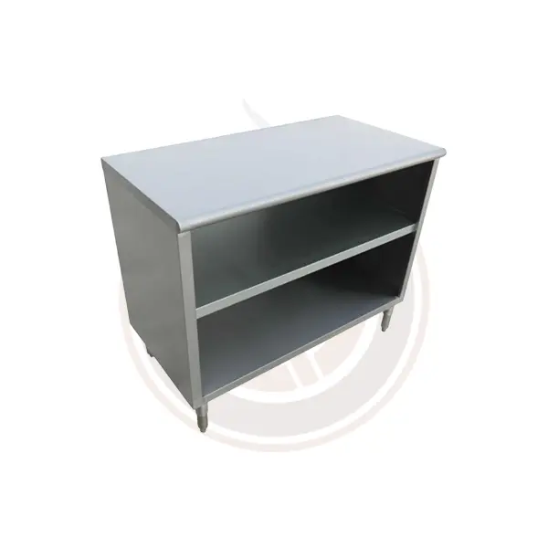 Omcan 18" X 48" X 36" Stainless Dish Cabinet – Heavy-Duty 18-Gauge Welded Design (Model 38032) 1