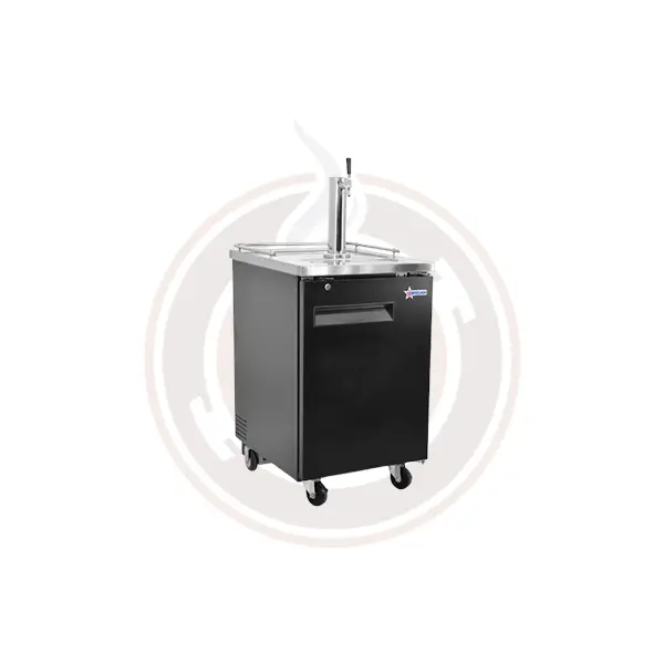 Omcan 24" Single-Door Beer Dispenser Cooler – 6.5 Cu Ft, Single Tap (Model 50066) 1