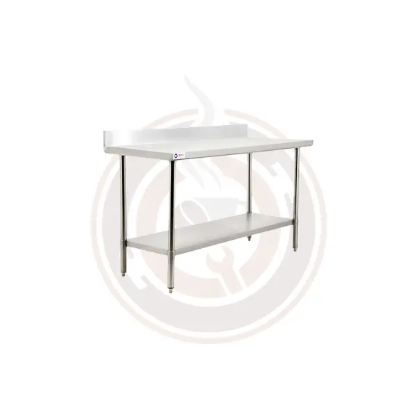 Omcan 24" × 72" Commercial Stainless Steel Work Table With Backsplash – Model 44340 1