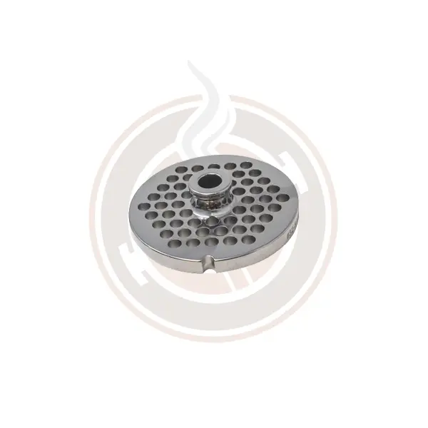 Omcan #32 Hubbed Stainless Steel Plate – 8 Mm Thickness, Single Notch, Round (2 Per Case, Model 11209) 1