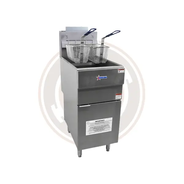 Omcan 35–40-Pound Propane Floor Fryer – 90,000 Btu Commercial Deep Fryer, Model 43422 1