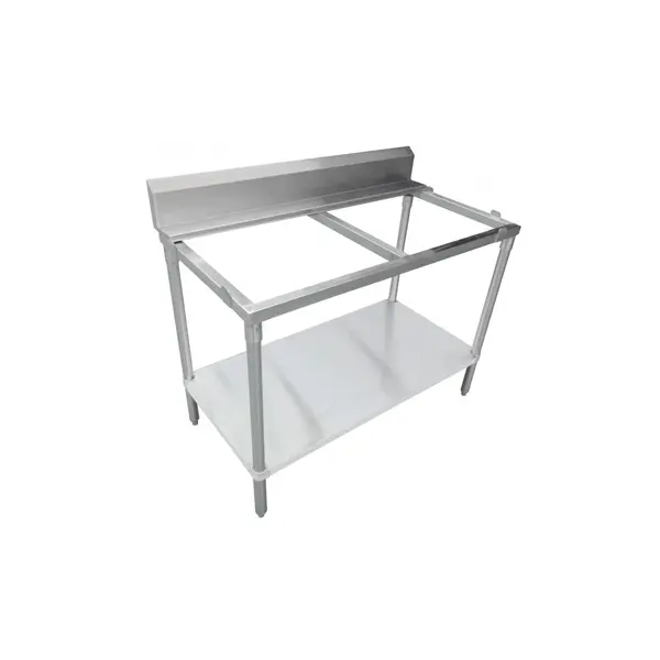 Omcan 41275 30" × 36" Solid Polyethylene Work Table With 6" Backsplash 1