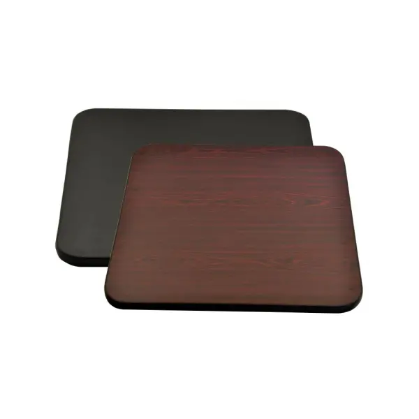 Omcan 43171 24" × 42" × 1" Mahogany-Black Rectangular Tabletop – 4 Per Case 1