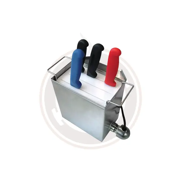 Omcan 6" Knife Sanitizer Unit – Includes Heating Element For Stainless Blades (Model 19925) 1