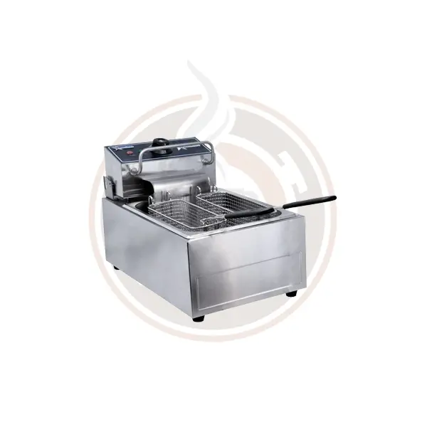 Omcan 6 Qt Single Electric Fryer – 220V, 2500W Countertop Deep Fryer For Medium-Volume Frying 1