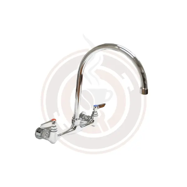 Omcan 8.5-Inch Gooseneck Splash-Mount Faucet For Tub Sinks – Model 22289 1