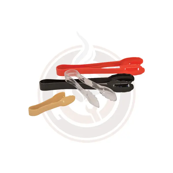 Omcan 9-Inch Beige Polycarbonate Scallop Tong (50 Per Case) - Model 80153 1