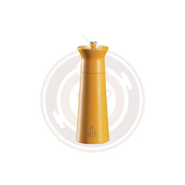 Omcan Beechwood Salt Mill – 6-Inch Orange Finish (2 Per Case) – Model 43708 1