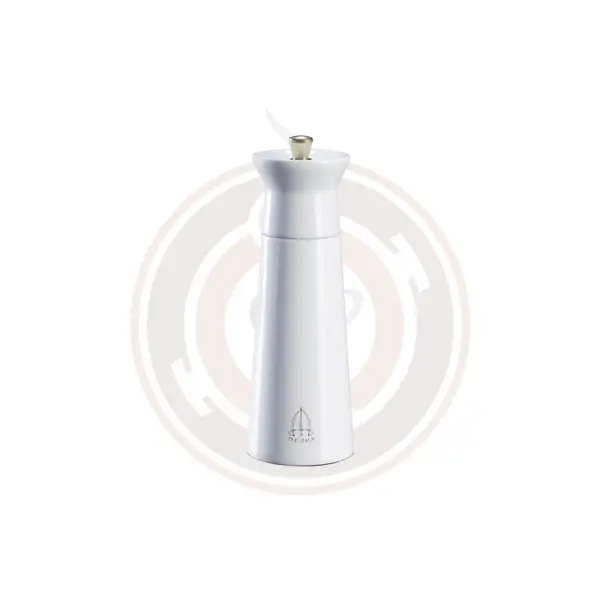 Omcan Beechwood Salt Mill – 6-Inch White Finish (2 Per Case) – Model 43706 1