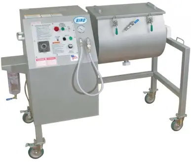 Omcan Biro Vacuum Marinator – 100-Lb Capacity, Dual Stainless Steel Drums 1