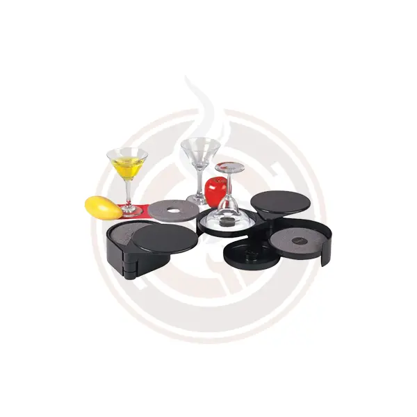 Omcan Black Glass Rimming Tool – For Margaritas & Specialty Drinks, 10 Per Case (80588) 1