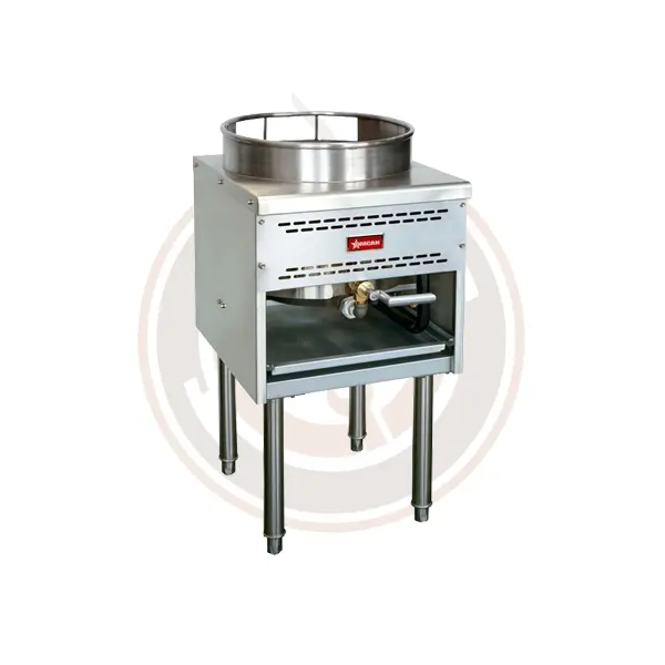 Omcan Commercial Wok Range With 16-Inch Burner Ring – Dual Voltage Options (Models 47686/47687) 1