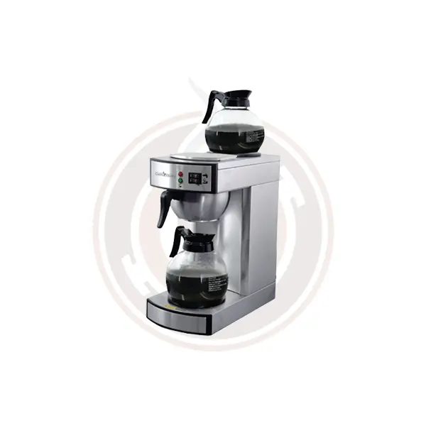 Omcan Dual-Decanter Stainless Steel Coffee Maker – 2.2L Tank, Model 44313 1