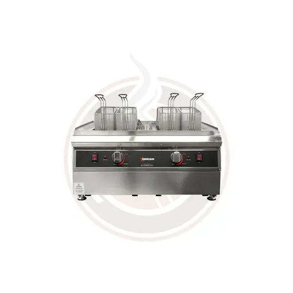 Omcan Dual-Tank Electric Pasta Cooker – Two 9-Liter Compartments (Model 41883) 1