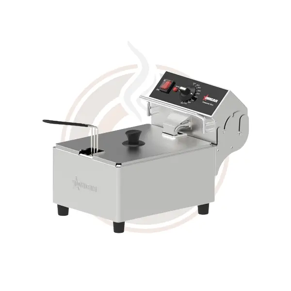 Omcan Elite 10-Lb Electric Countertop Deep Fryer – Single Basket, 120V, 1800W 1