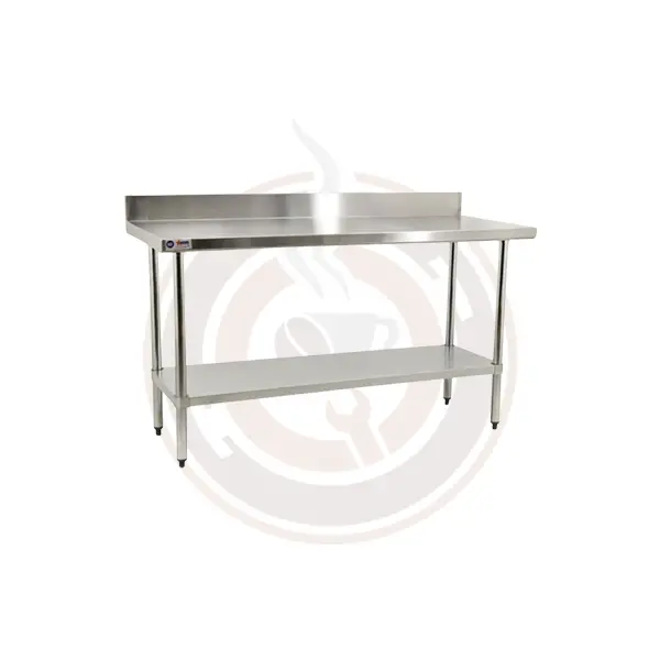 Omcan Elite Series 30" X 60" Stainless Worktable – 4" Rear Backsplash Included (Model 23804) 1