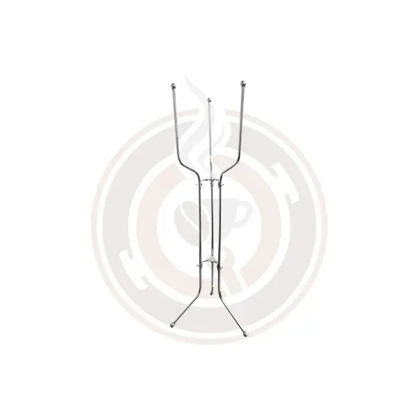 Omcan Foldable Chrome 8-Quart Wine Bucket Stand – Compact & Stable, 4 Per Case (80838) 1