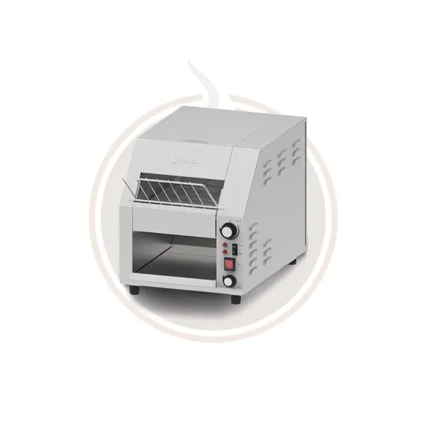 Omcan Heavy-Duty 10" Conveyor Toaster – 3" Opening, 220–240V, 2300W / 3.08 Hp For High-Volume Toasting 1