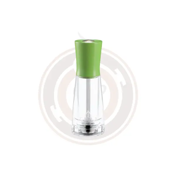 Omcan Tosca 15 Cm Green Beech Salt Grinder – Food-Safe Manual Salt Mill (2 Per Case) – 43699 1