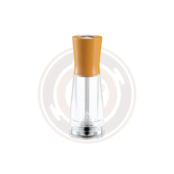 Omcan Tosca 15 Cm Orange Beech Salt Mill – Compact Adjustable Grinder (2 Per Case) – 43700 1