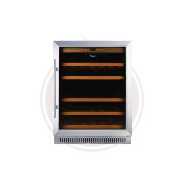 Omcan Vinovero 23-Inch Single-Zone Wine Refrigerator – 51-Bottle Capacity, Stainless Steel Door (Model 45261) 1