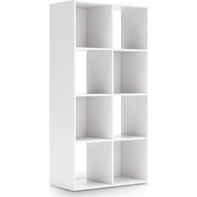 Onita Nine-Cube Modular Bookcase – White Finish 1
