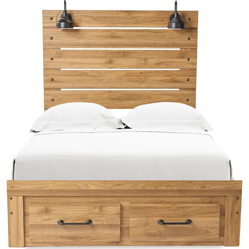 Pasklyn Queen-Size Storage Bed Frame 1