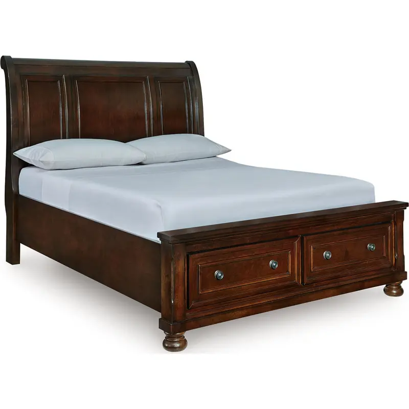 Porter Sleigh Bed With Built-In Storage 1