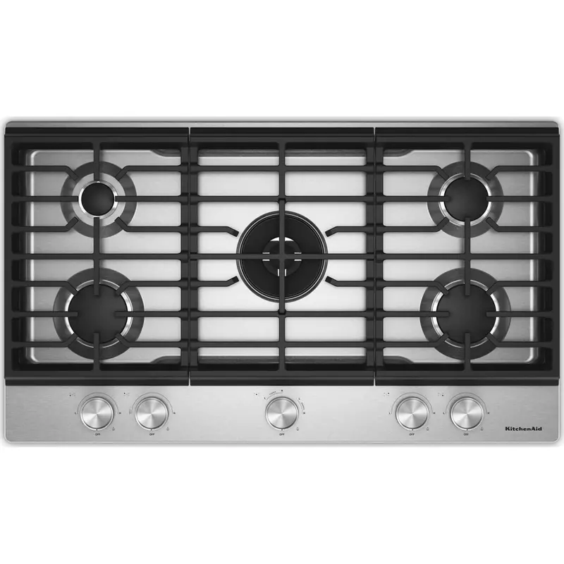 Premium Gas Cooktop With Integrated Wok Grate & Cookshield™ Finish 1
